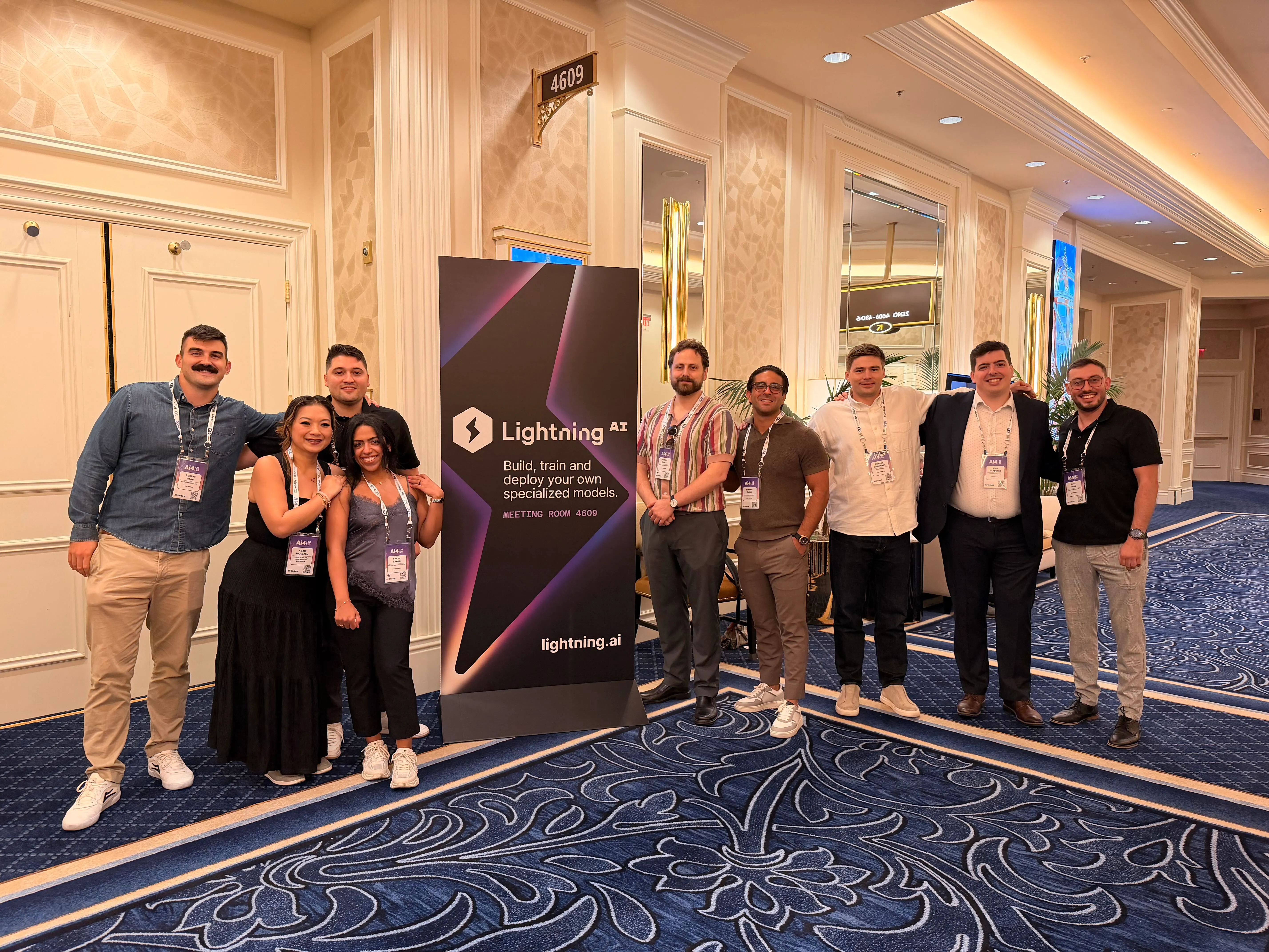 The Lightning AI team at Ai4 2026.