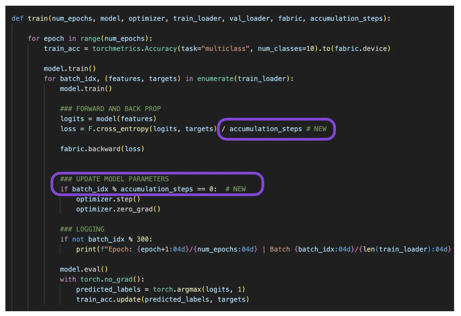 Code modification in&nbsp;05_gradient-accum.py