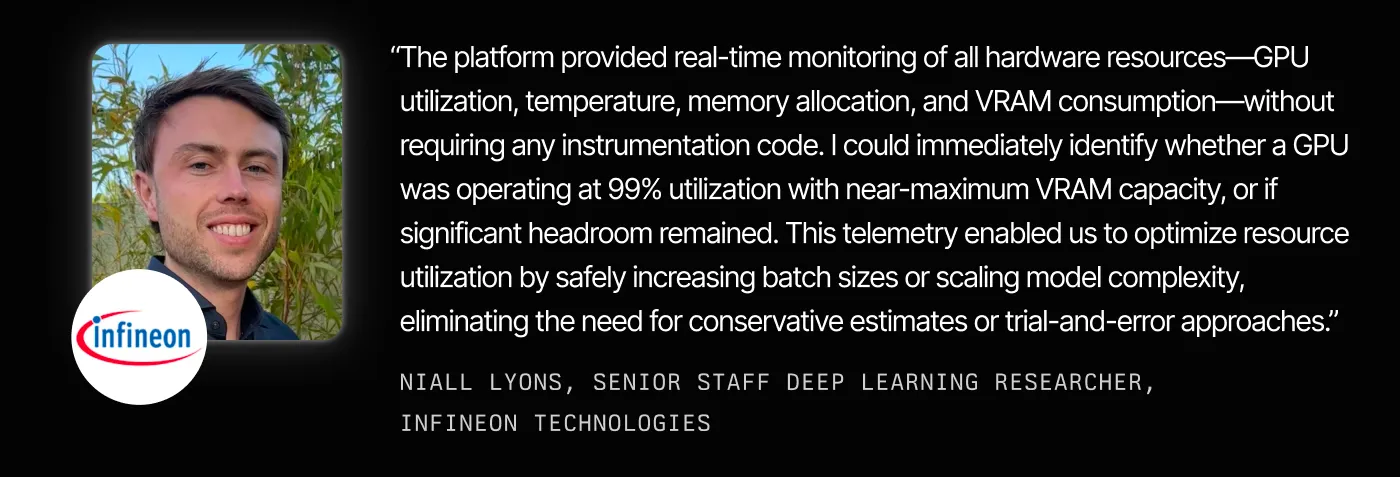 Niall Lyons, Senior Staff Deep Learning Researcher, sharing how the team optimized their GPU utilization