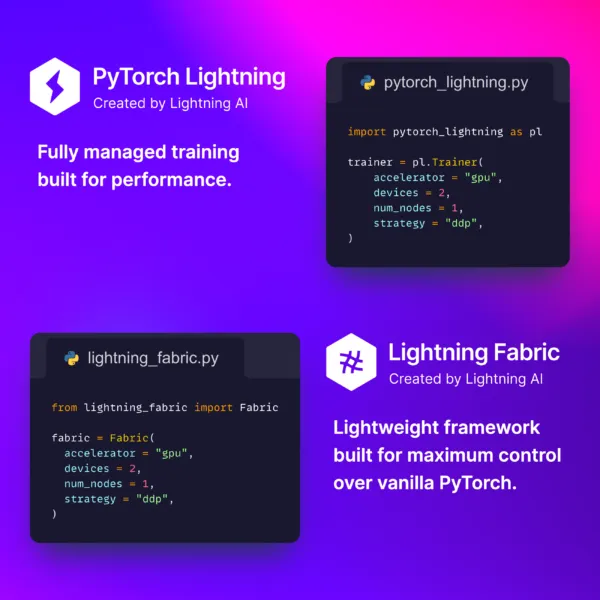 When to Use PyTorch Lightning or Lightning Fabric