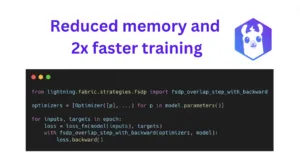 Faster PyTorch Training by Reducing Peak Memory (combining backward pass + optimizer step)